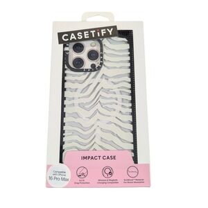 U2O CASETiFY Impact Case w/ Magsafe for iPhone 16 Pro Max 6.9"‎ - Zebra Stripe